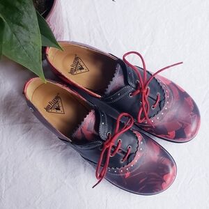 John Fluevog Erika Discontinued Brogued Oxford Shoe